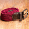Swole Panda Burgundy Woven Belt - Image 3