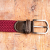 Swole Panda Burgundy Woven Belt - Image 4